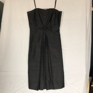 Dark brown Silk strapless dress